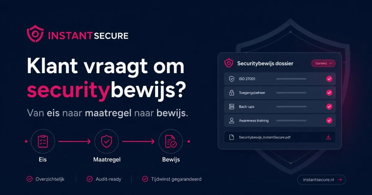 InstantSecure securitybewijs voor MKB-leveranciers